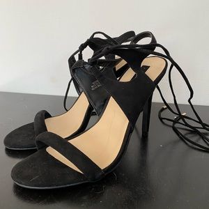 Lace up ankle heels